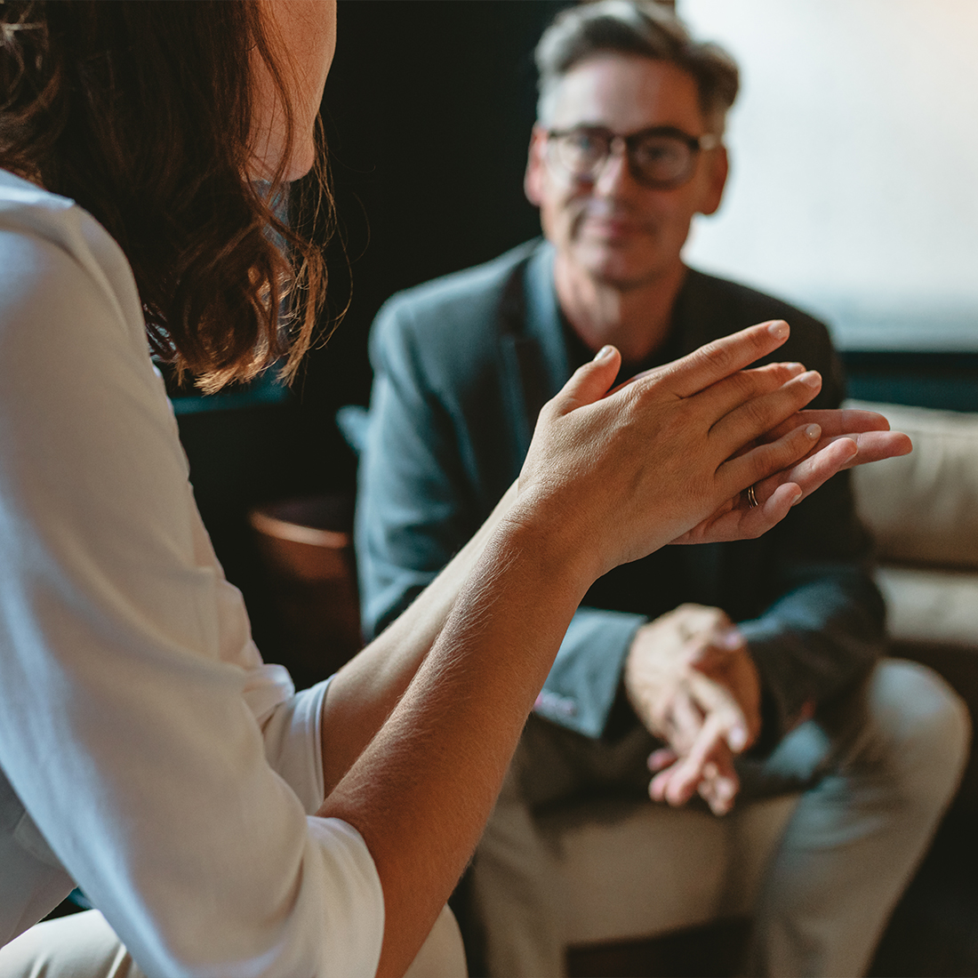 Gespräch Mann und Frau Gespräch Mann und Frau